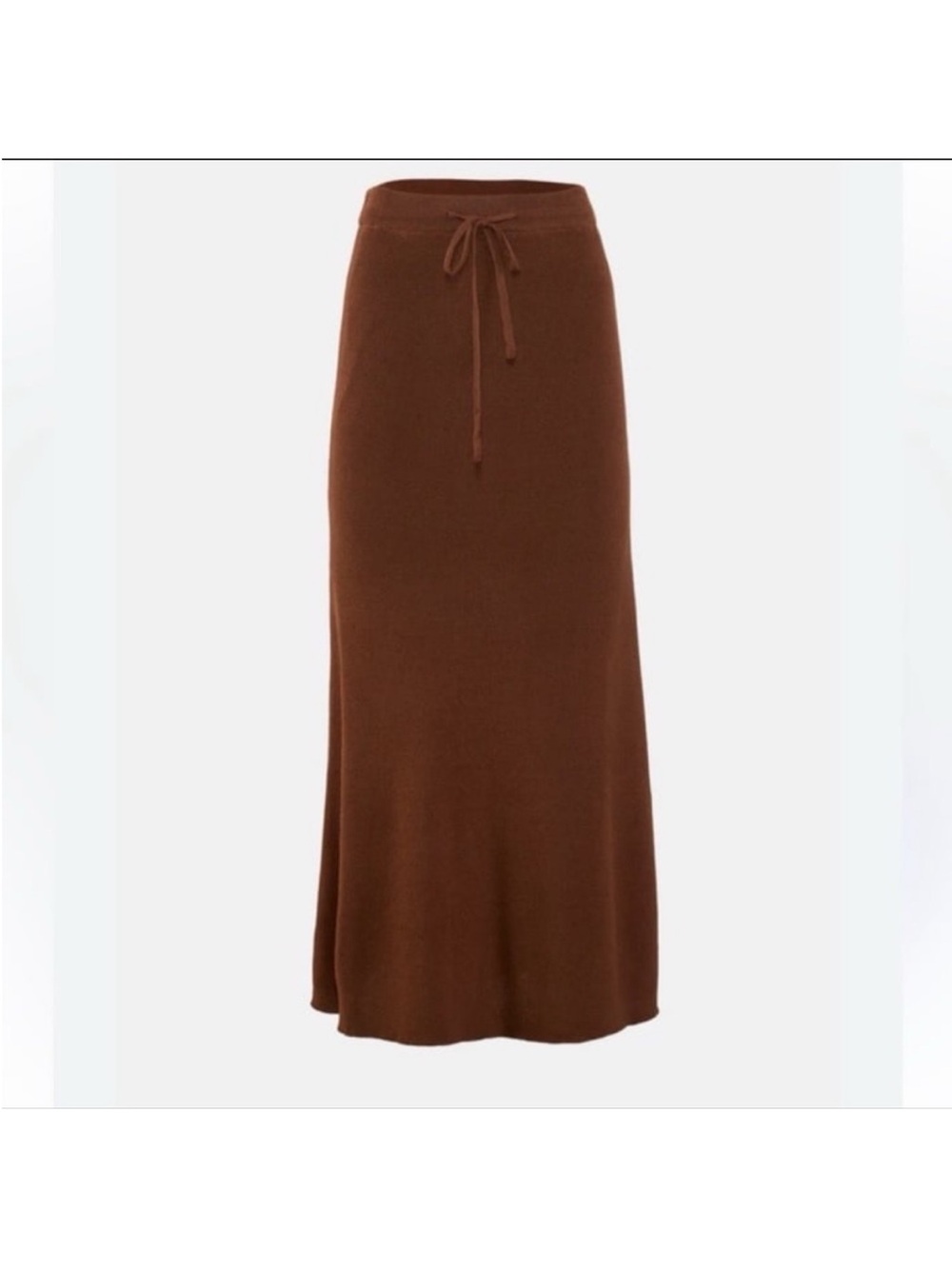 Miou Muse brown knitted maxi skirt size large - Picture 2 of 7